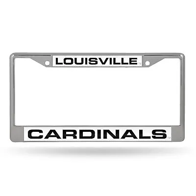 University Of Louisville Cardinals Chrome Metal Laser Cut License Plate Frame • $23.97