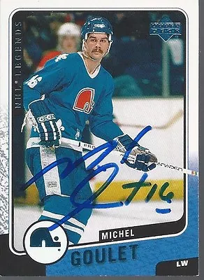 Quebec Nordiques MICHEL GOULET Signed Card • $8.99