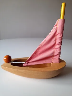 £15 • Buy Vilac Wooden Model Sailing Boat Made In France. Quality, Yacht, Sail.