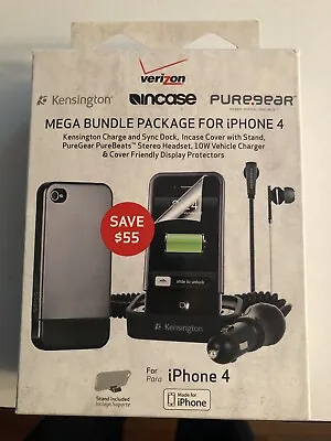 IPhone 4 Charge And Sync Dock Cover With Stand Purebeats Headset 10W Car Charger • $20