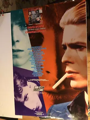 RARE DAVID BOWIE “CHANGES” 1990 PROMO POSTER. 24” X 36” • $30.48