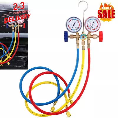 Air Conditioning Diagnostic Manifold Gauge Refrigeration For R12 R22 R404A R134A • £18.89