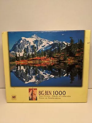 Milton Bradley Big Ben #04962-A39 Lake Mt Shuksan Washington USA 1000 Puzzle • $17.50