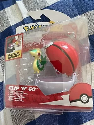 Pokémon Clip N Go Figure  Snivy+  Poke Ball Wicked Cool Toys Articulated New • $24.90