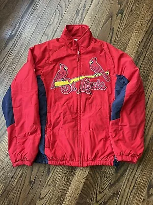 Majestic St Louis Cardinals Double Climate MLB Jacket Size S Perfect Condition • $39.60