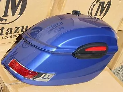 $299 • Buy RS Hard Saddle Bags Fits YAMAHA VSTAR V STAR 650 1100 1300 ROADLINER Cobalt Blue