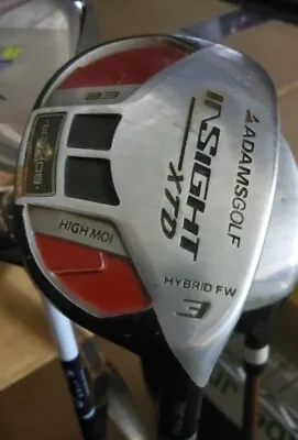$75.17 • Buy Adams Golf Insight XTD 3 Hybrid FW Right Hand Graphite R Flex  W Head Cover EUC