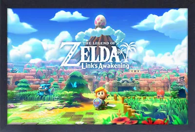 LEZEND OF ZELDA LINK'S AWAKENING 13x19 FRAMED GELCOAT POSTER NINTENDO VIDEO GAME • $34.99