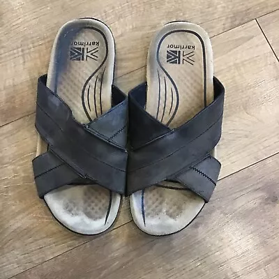 Karrimor Mens Leather Lounge Slides Size Uk 10 Euro 44 • £8