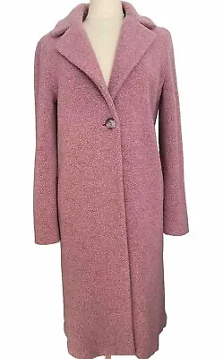 Cinzia Rocca Due Boucle Coat Dusty Pink Sz. US 8 Italy • $95