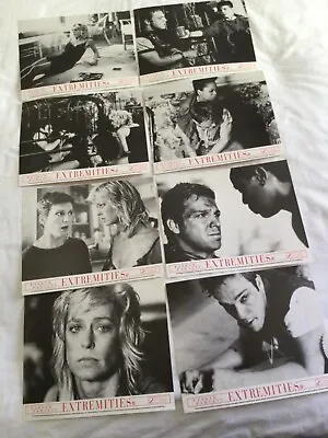 EXTREMITIES (1986) 8 Original Stills/lobby Cards. FARRAH FAWCETT JAMES RUSSO. • £15