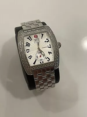 Michele Urban 1.2ct Diamond Stainless Steel Wrist Watch • $750