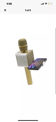 Tzumi Pop Solo Bling Karaoke Microphone Gold • $18