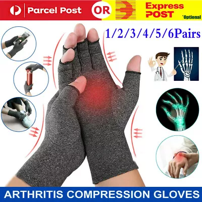 Arthritis Gloves Compression Joint Finger Pain Relief Hand Wrist Support Brace • $6.01