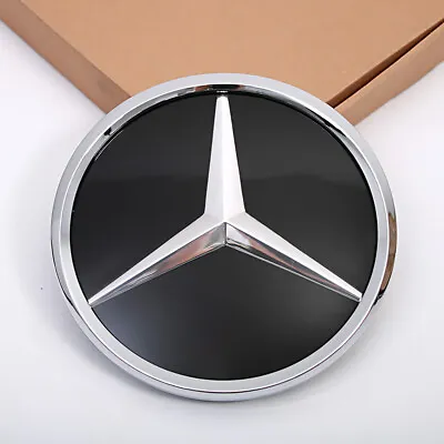 Front Grill Mirror Star Emblem Silver Logo Fit For 2013-2018 Mercedes-Benz W205 • $34.76