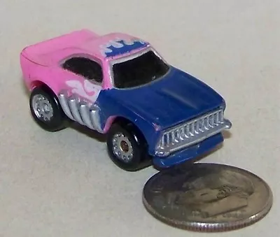 Small Micro Machine Dodge Charger Funny Car Dragster In Blue & Pink • $5