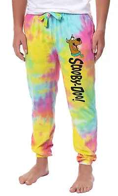 Scooby-Doo Mens' TV Show Cartoon Tie-Dye Jogger Pajama Pants For Adults • $29.99