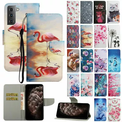 For Samsung S22+ S21 S20 S10e S9 S8 Plus Painted Wallet Leather Flip Cover Case • $15.89