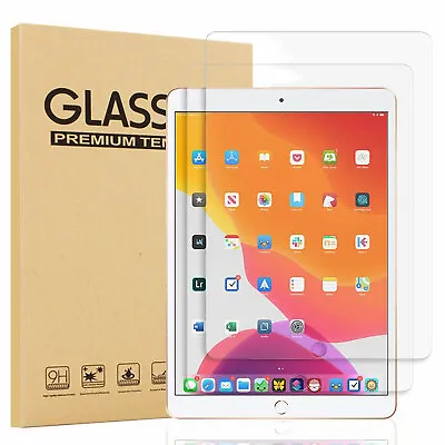 For IPad 10.2 Inch 8th Generation Air 4th Gen Tempered Glass Screen Protector • £13