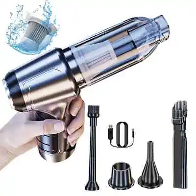3 In 1 Upgrade Car Vacuum Cleaner Air Blower Wireless Handheld Rechargeable Mini • $18.99