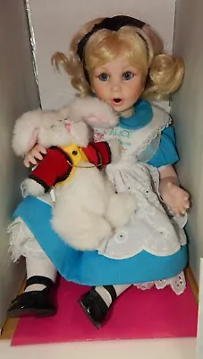 Marie Osmond Disney Baby Alice In Wonderland Doll & White Rabbit NIB With COA • $83.99