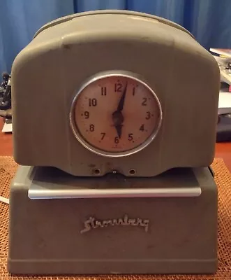 Vintage Stromberg Time Clock In Working Condition With Key • $125
