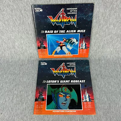 Vintage Voltron Picture Books (Lot Of 2) PlayValue Grosset & Dunlap 1984 • $9.99