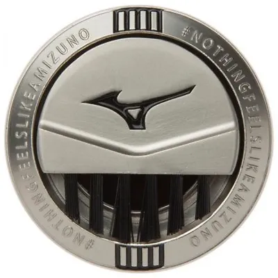 Mizuno Golf Coin Marker With Brush 5LJD183400 03 Silver With Tracking From Japan • $53.99