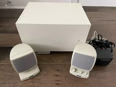 Vintage Computer Altec Lansing Speaker System ACS340 With Subwoofer (Tested) • $64.99