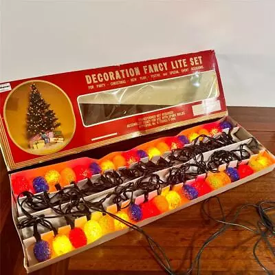 Vintage Christmas Tree Light Set Boxed XMAS Decorations - Checked See Condition • $79.95
