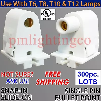 ⭐️WHOLESALE⭐️LED/FLUORESCENT LAMP HOLDER T8 T12 SOCKET LIGHT END Nipple Pin Fa8 • $12.99