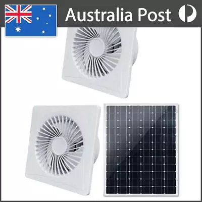 Solar 12V Exhaust Air Blower Durable Extractor Fan For Bathroom Kitchen Toilet • $39.49