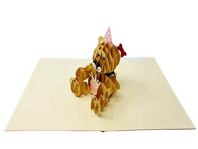 Teddy Bear 3D Pop Up Card For Birthday • £4.99