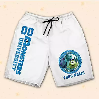 Personalize Monsters Inc University Frank Shorts JS Custom 3D Shorts Sports • $32.99