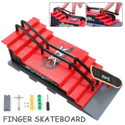 £10.89 • Buy Mini Fingerboard Finger Skateboard Hot Skate Park Ramp Parts Deck Tech Gifts NEW