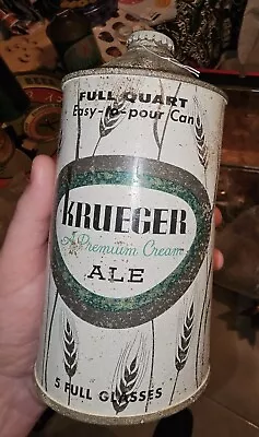 Krueger  A Premium Cream Ale Full Quart Ale Cone Top Can • $450