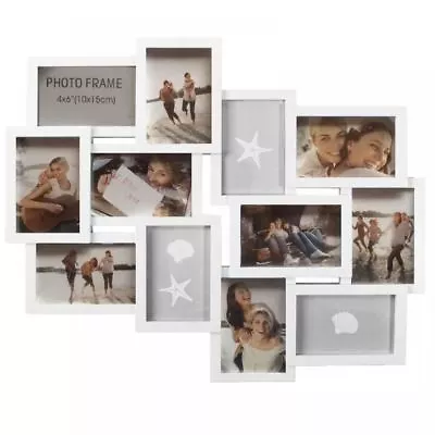 Embossed Family Photo Frame Multi Picture Wall Hanging Aperture Holder 6 Designs • £14.99