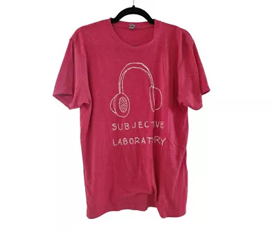 Red Unisex Subjectivity Laboratory Tee • $24.95