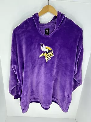 Minnesota Vikings NFL Lightweight Hoodeez One Size Fleece Football Side Pockets • $29.88