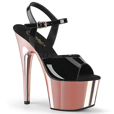 7  Pink Rose Gold Platform Stripper Gogo Dancer High Heels Pleaser Adore 8 9 10 • $69.95