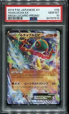 Hawlucha Ex 038/xy-p Psa 10 Gem Mint Mega-lucario Promo Pokemon Card Japanese • $90