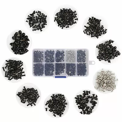 500pcs M2 M2.5 M3 10 Sizes Asssorted Laptop Computer Notebook Repair Screws Kit • £11.72