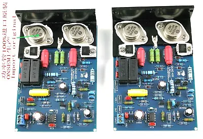 1pair QUAD405 CLONE HiFi Stereo Dual Channel MJ15024 Finished Power Amplifier • $65.88