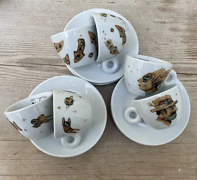 £45 • Buy Illy Art Collection 6 Espresso /Cup & Saucer Max Petrone