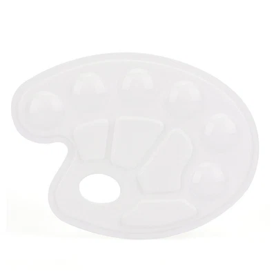 £5.14 • Buy 6pcs DIY Kids Adults With Thumb Hole PP Palette Stackable Paint Pallet 10 Wells