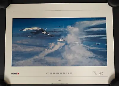 Mass Effect Cerberus Lithograph Art Print Poster Merchandise Collectibles N7 1 2 • $74.95