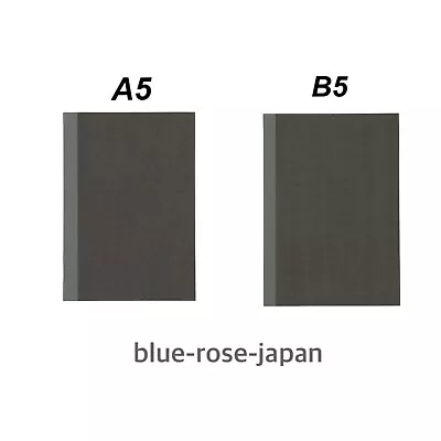 Muji A5/B5 Dark Grey Grid Notebook - 30 Pages Thread Binding Japan • $8