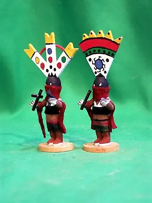 Hopi Kachina Doll - Apache Crown Dancers By Ron Hinshaw - Very Unusual! • $35