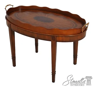 63082EC: MAITLAND SMITH Adam Style Satinwood Tray Top Coffee Table • $1195