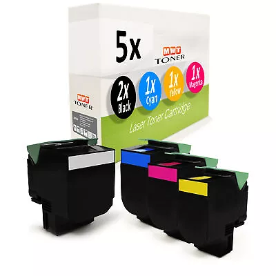 5x Cartridge XXL For Lexmark CX-410-de CX-510-dhe CX-310-dn • £122.30